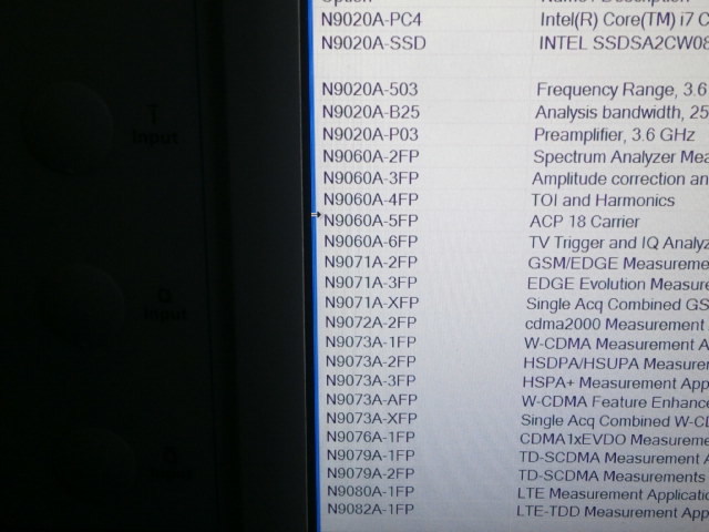 Agilent N9020A MXA Signal Analyzer 10Hz-3.6GHz