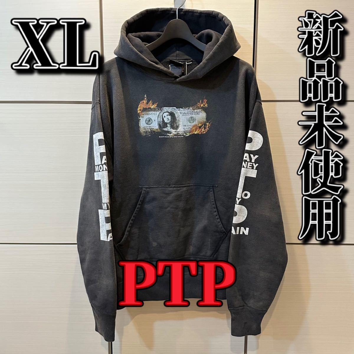 XLサイズ】 セントマイケル PTP コラボ パーカー ステッカー付 XLサイズ】 セントマイケル PTP コラボ パーカー ステッカー付
