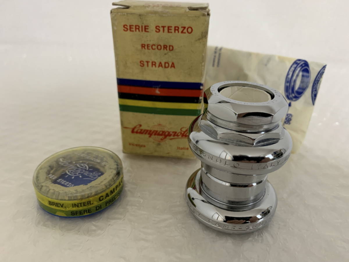 未使用新品 カンパニョーロ CAMPAGNOLO RECORD STRADA ヘッドセット カンパ 鉄レコ BSC