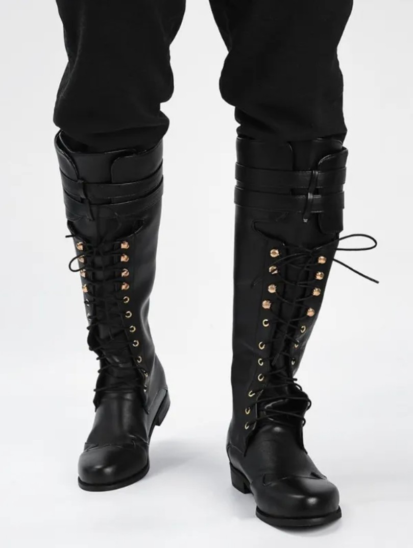 [ free shipping ]kau Boy western boots long boots knee high boots retro 24cm~29cm/ size selection possible 