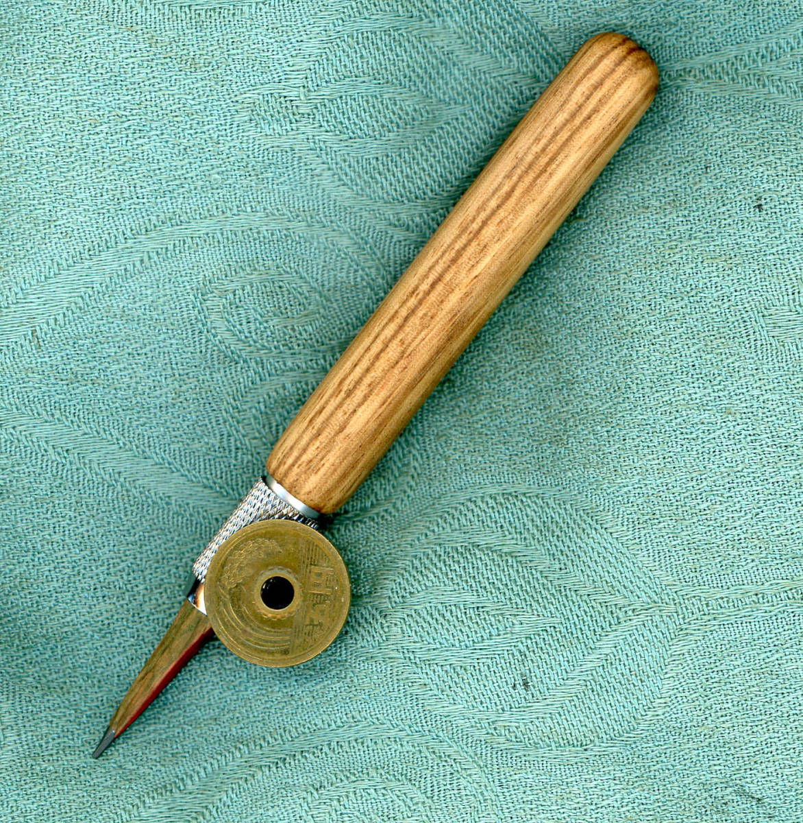 pencil holder, Zebra wood. assistance axis, pencil cap, pen sill holder E6