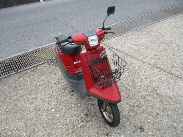 ▲9661▲ヤマハ　ペリカンジョグ　（JOG）　27V　レッド　旧車スクーター　実働　愛知_画像3