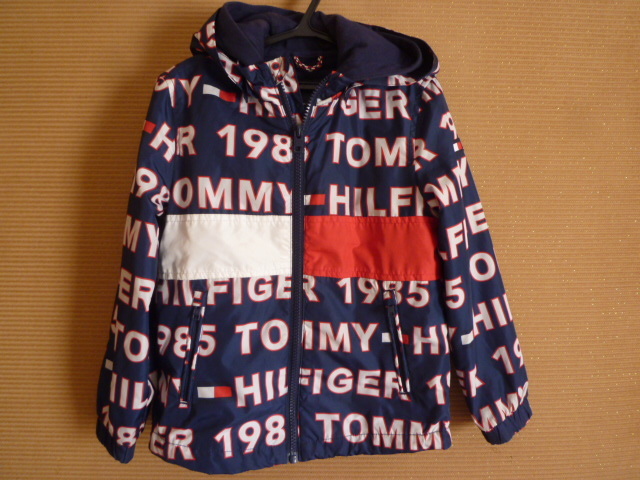 TOMMY HILFIGER トミーヒルフィガー 子ども 長袖 パーカー 110 インナーベスト付_画像1