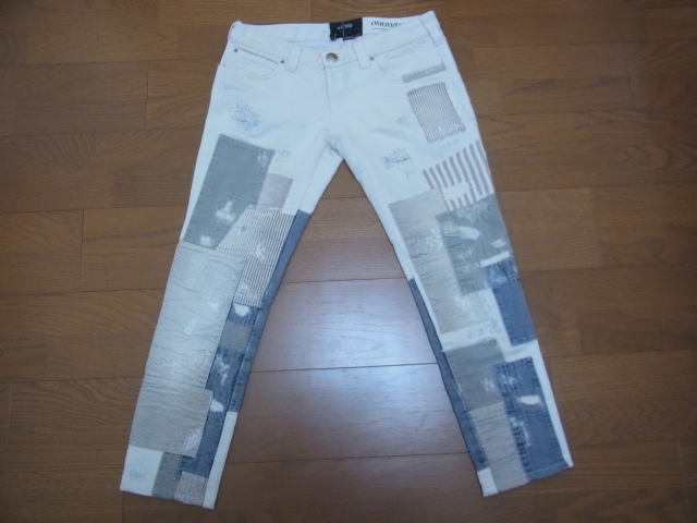 ARMANI JEANS アルマーニジーンズ ホワイト ダメージ加工 EU 27 USA 27 USED