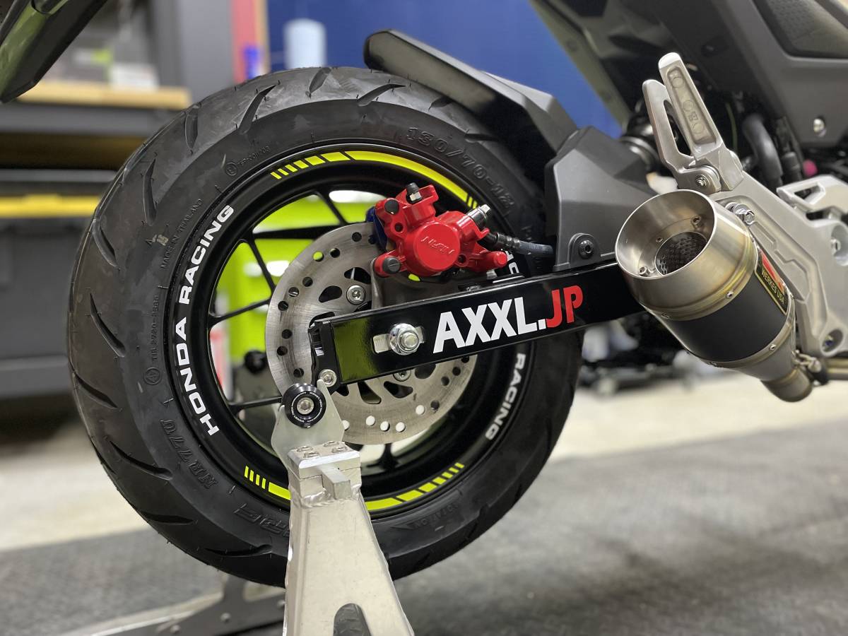 AXXL 12インチ 各色 SP6H カスタム リムステッカー NSR50 NSR80 NSF100 グロム エイプ モンキー125 XR100 ミニモト ホイール GROM MONKEY_画像1