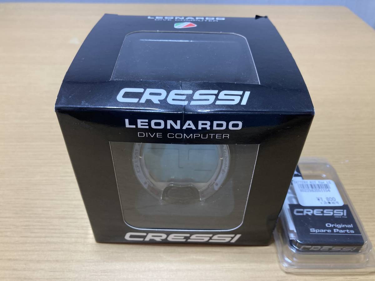 【新品未使用品】CRESSI-SUB（クレッシーサブ） LEONARDO（レオナルド） ダイブコンピューター BK/GRN【限定カラー】の画像4