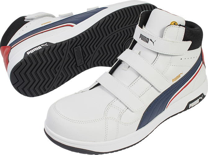 新品 PUMA プーマ 安全靴 HERITAGE AIRTWIST 2.0 WHITE MID H&L 63.204.0 27.0cmの画像1