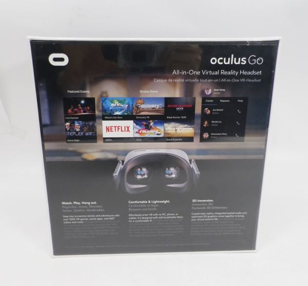 08●a452☆新品未開封　オキュラス　単体型VRヘッドセット　oculus Go　32GB　並行輸入品　バーチャルリアリティー　現状_画像2