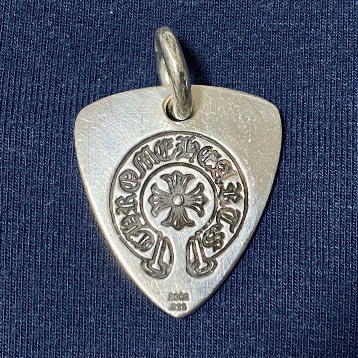  Chrome Hearts CHROME HEARTS GUITAR PICK гитара pick s брезент . машина подвеска очарование / серебряный 925 колье 