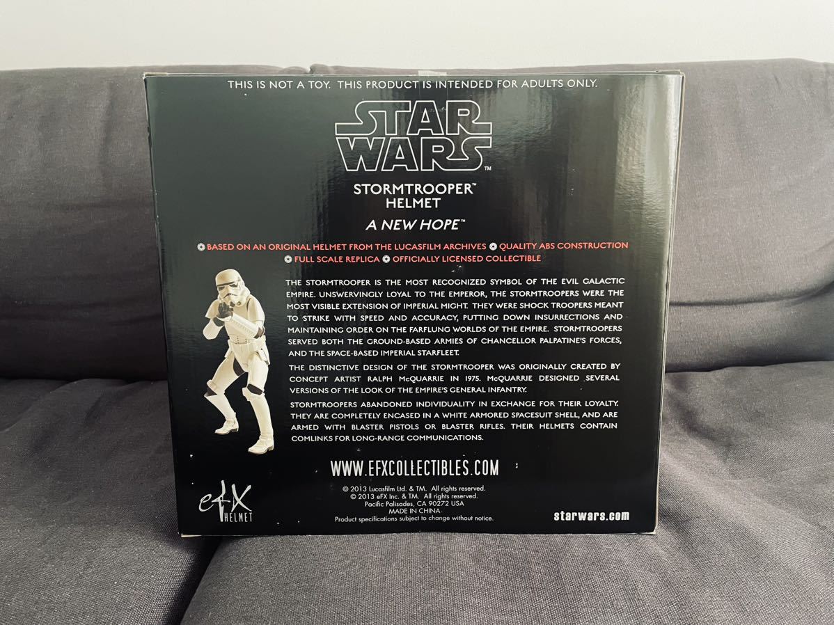  beautiful goods! EFX Star Wars episode 4 A New Hope Stormtrooper helmet STAR WARS 1/1 scale 