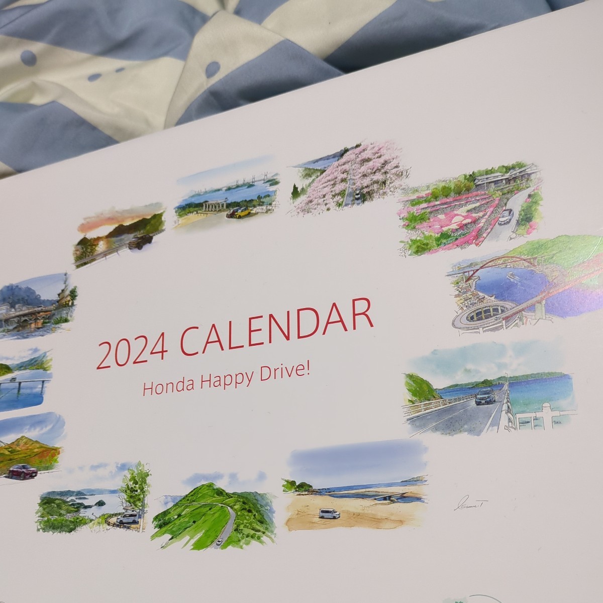  Honda 2024 year calendar [ not for sale ] new goods ( unused ) Odyssey, Step WGN, bezel another 