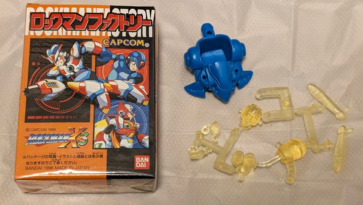 ロックマン ファクトリー X3 消しゴム フィギュア 箱付 未切り ロックマン ファクトリー X3 消しゴム フィギュア 箱付 未切り