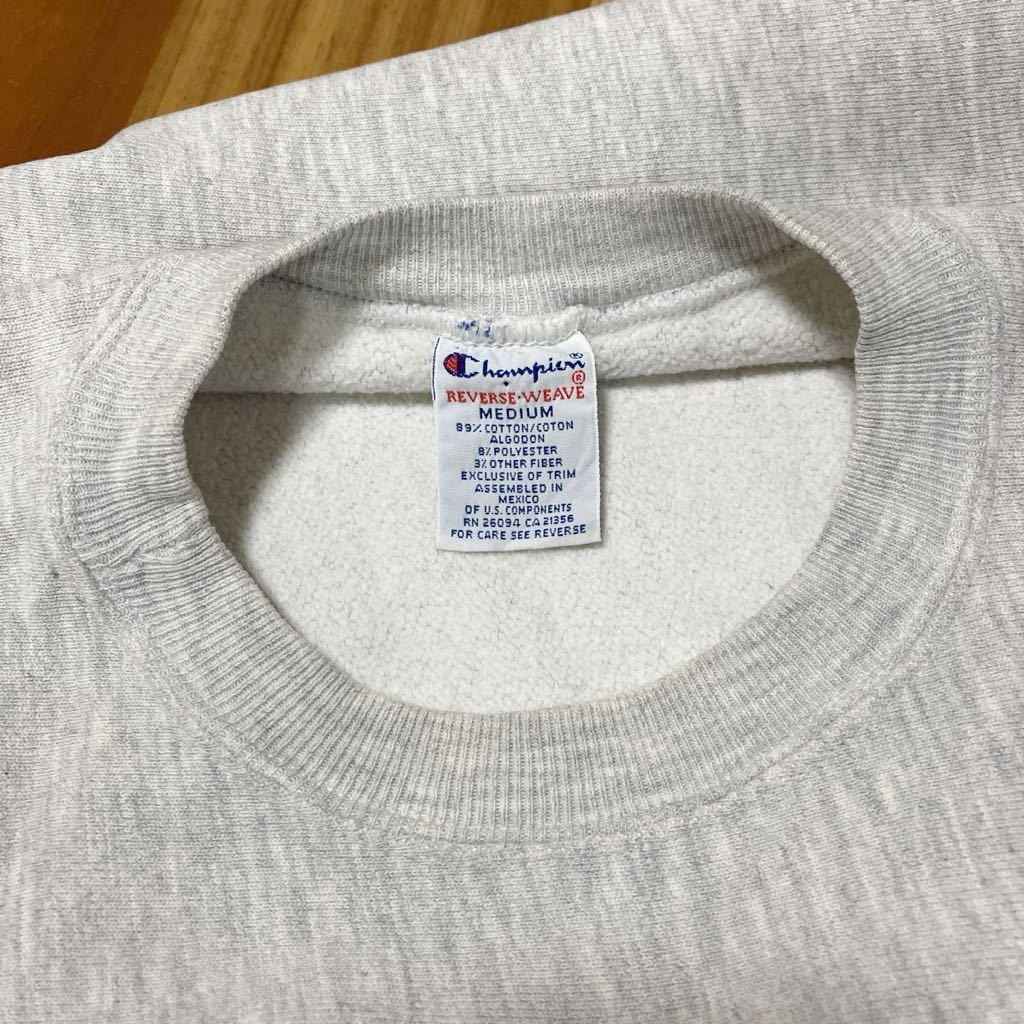 極上美品 90sトリコ刺繍タグ Champion REVERSE WEAVE M チャンピオンリバースウィーブ ASPEN navy ネイビープリント　_画像9