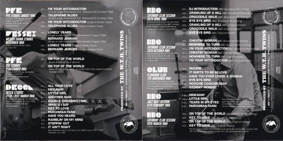 John Mayall Blues Breakers with Eric Clapton / 激レアPromo Edition Box! 「ブルースという名の原点」(EVSD 8CD+CDR)_画像6