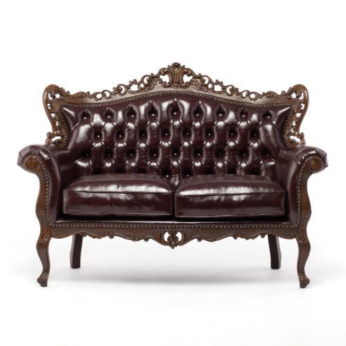 2 seater . sofa sofa two person 2 person ..2 person for ro here style antique style compact sofa Brown Symphony symphony 1006-2-SH-5P38B