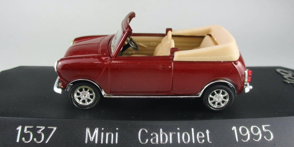 [ unused ]Ж Solido 1/43 Mini MINI Cooper Cooper cabriolet Cabriolet 1995 #1537 red tea Brown Ж SOLIDO Austin Morris Rover BMC MG