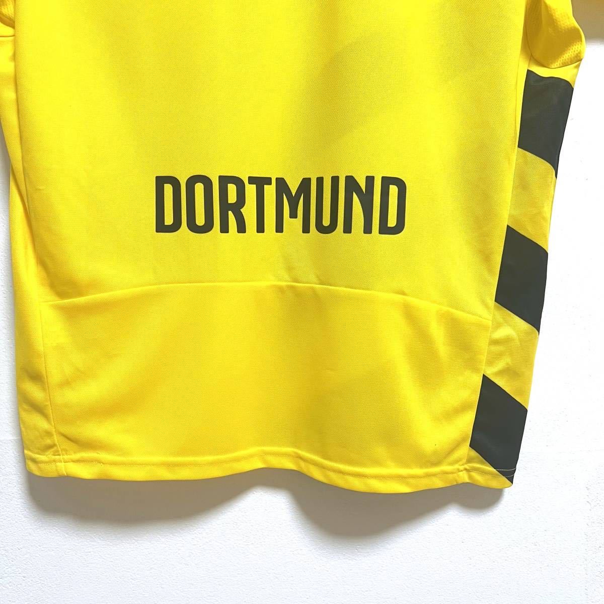 サッカーゲームシャツ☆L☆ボルシア・ドルトムント☆丸首☆黄色☆2014～2015年版モデル_画像7
