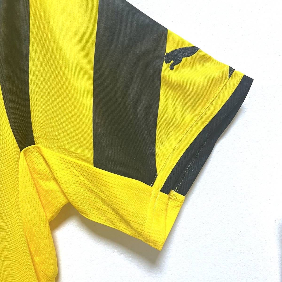 サッカーゲームシャツ☆L☆ボルシア・ドルトムント☆丸首☆黄色☆2014～2015年版モデル_画像3