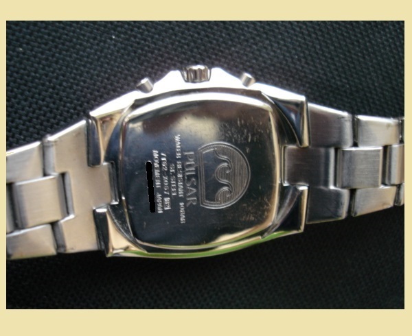 SEIKO セイコー PULSAR パルサー クロノ デイト シルバー×ブルー 7T62-X067 純正ブレス クオーツ メンズ 海外モデル腕時計