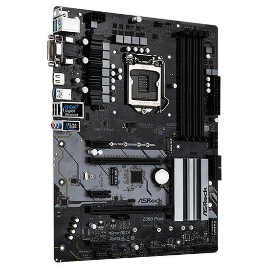 ASRock Z390 PRO4 LGA 1151 (300 Series) Intel Z390 SATA 6Gb/s ATX Intel Motherboard_画像1