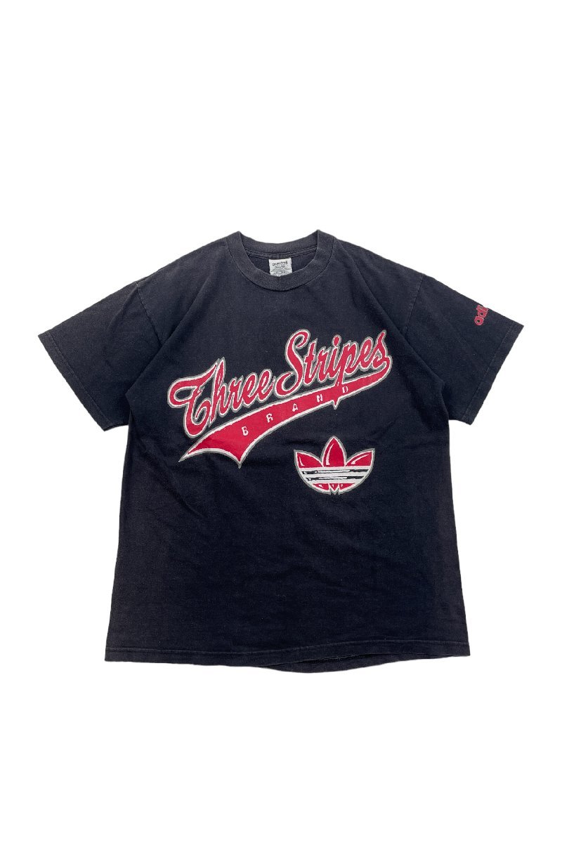 80's Made in USA adidas T-shirt アディダス Tシャツ 半袖 バックプリント ロゴ ヴィンテージ_画像1