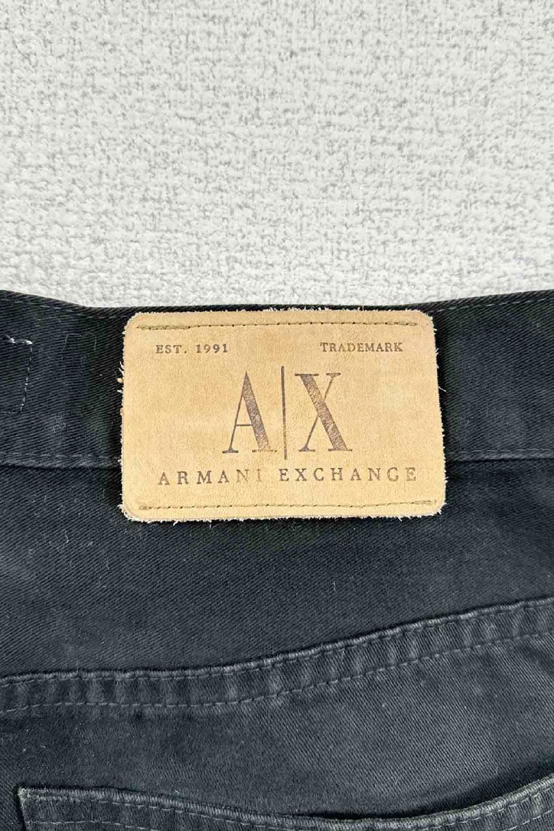 ARMANI EXCHANGE black pants アルマーニエクスチェンジ パンツ ボトムス サイズ33 ブラック ヴィンテージ 6_画像3