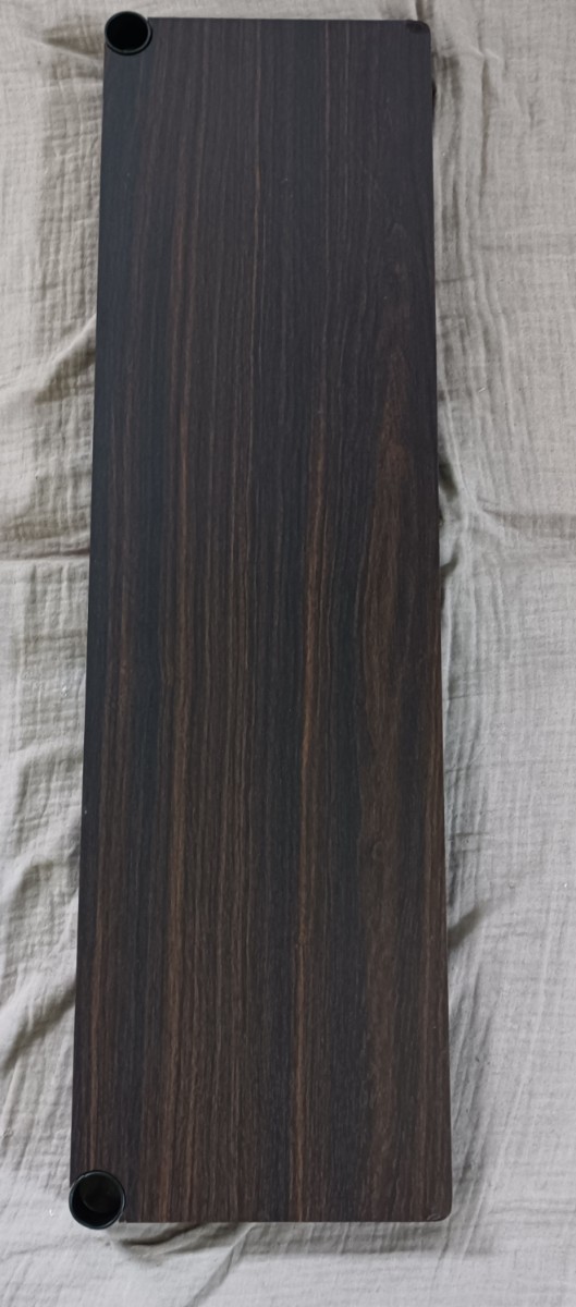 y012314e ドウシシャ ルミナスノワール スチールラックパーツ ハーフウッドシェルフ 木製棚板 幅81cm NO8025-HWD 133eの画像4