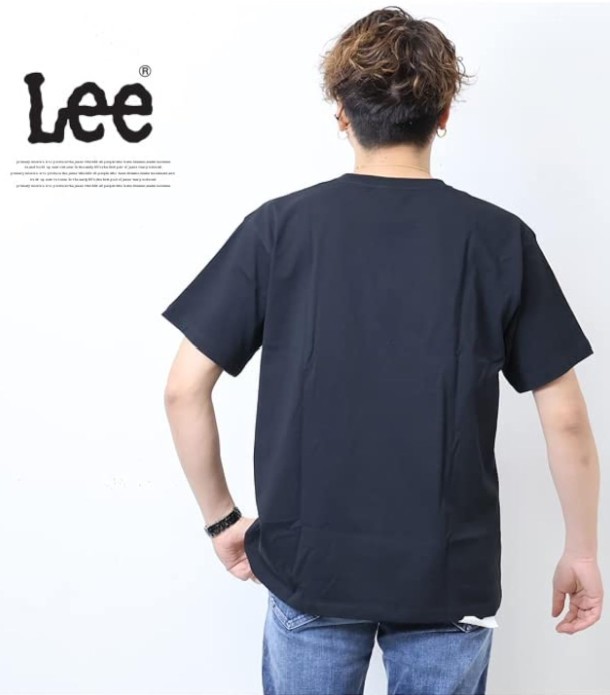 新品】Leeリー ユニセックス半袖デニムポケットTシャツ ブラック 新品】Leeリー ユニセックス半袖デニムポケットTシャツ ブラック
