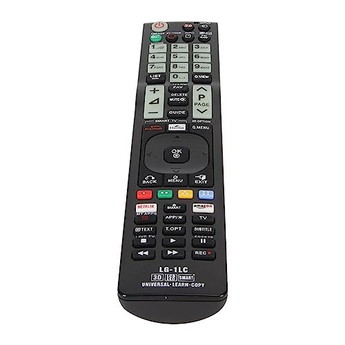 【中古】TV LCD LED UHD HDTV用ユニバーサルリモコン、10m/33フィートの制御距離ABS素材の敏感なボタン、リモコンの交換用_画像1