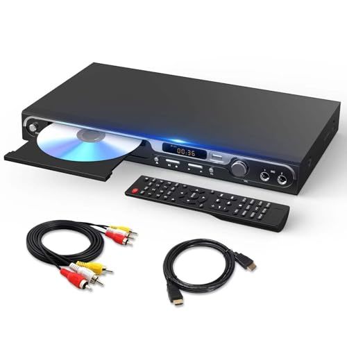 【中古】DVDプレーヤー テレビ用プレミアムDVDプレーヤー 全リージョンホーム CD DVDプレーヤー HDMI AV USB デュアルマイクジャ_画像1