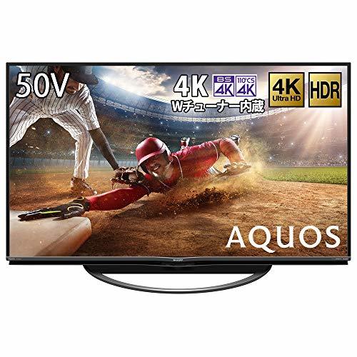 【中古】シャープ 50V型 4Kチューナー内蔵 液晶 テレビ AQUOS 4T-C50AN1 スマートテレビ(Android TV) N-Black_画像1