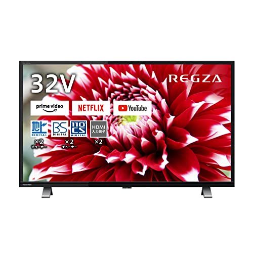 【中古】REGZA 32V型 液晶テレビ レグザ 32V34 ハイビジョン 外付けHDD 裏番組録画 ネット動画対応 (2020年モデル)_画像1