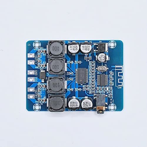 【中古】n/a 2x45W 12V 24VステレオオーディオBluetooth Digital Power Amplifier Board Ampl_画像1