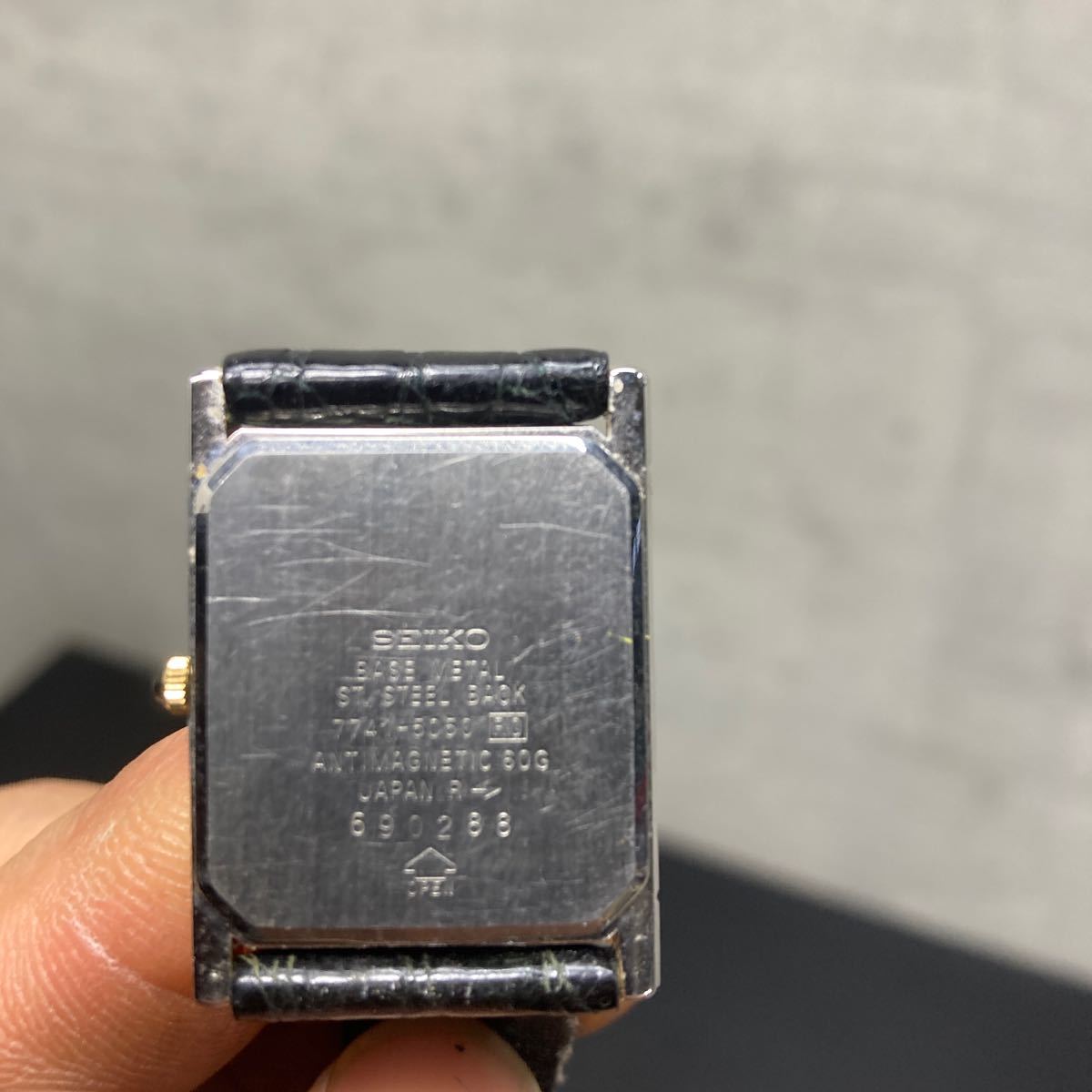 SEIKO セイコー Dolce ドルチェ 7741-5050 RO ANTIMAGNETIC 60g 690288 クオーツ 腕時計 不動品 _画像5