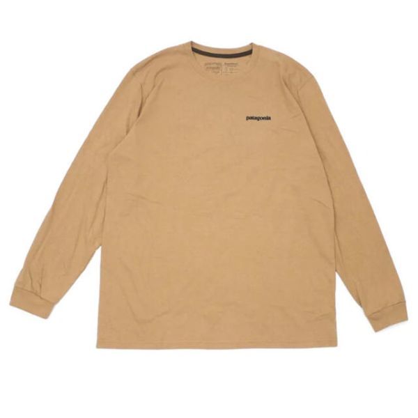 patagonia ロンT LONG-SLEEVED P-6 LOGO タン L_画像5