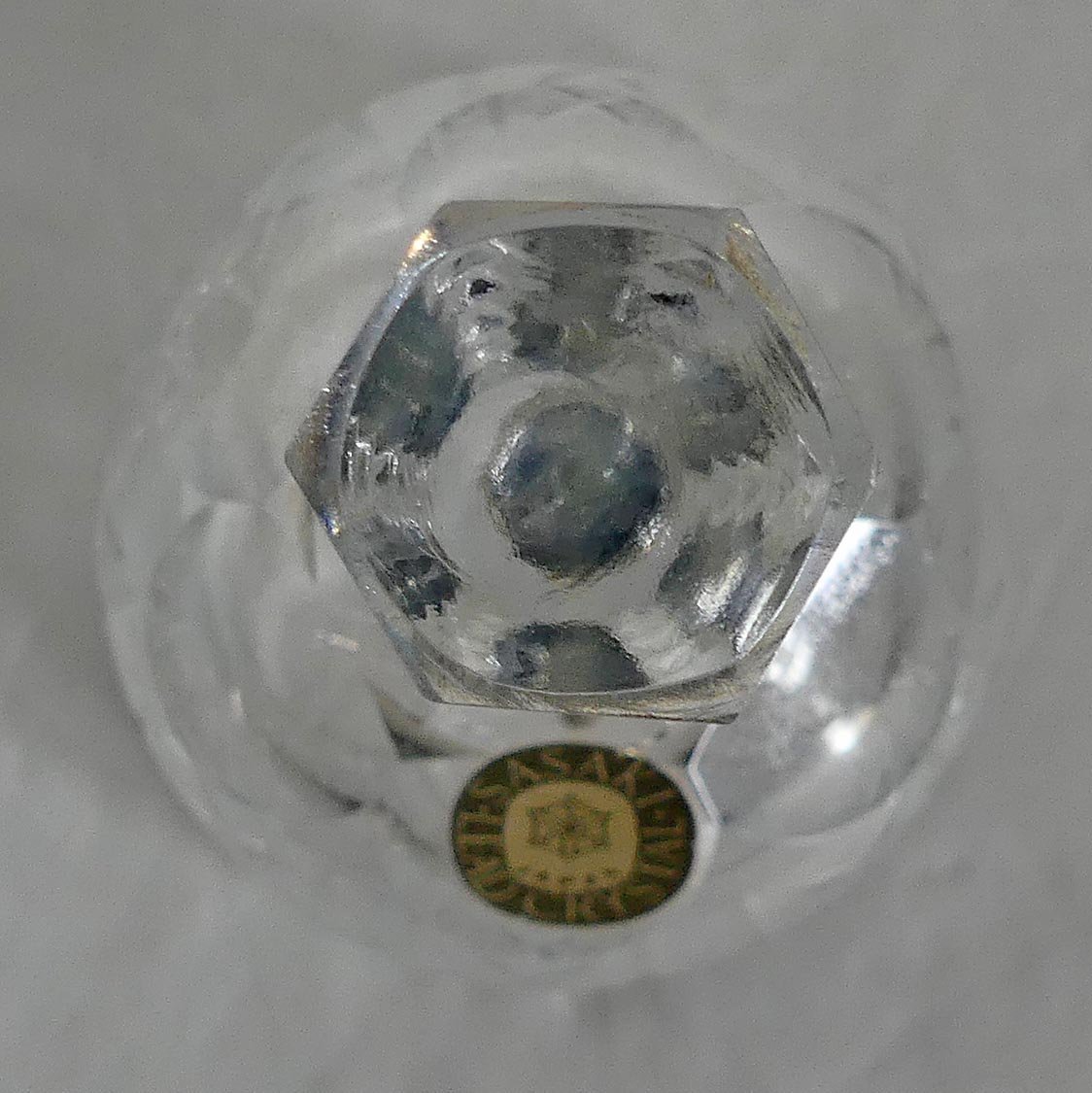 ☆佐々木ガラス SASAKI LEAD CRYSTAL ベル 呼び鈴 切子 カットガラス 日本製 USED品☆_画像3