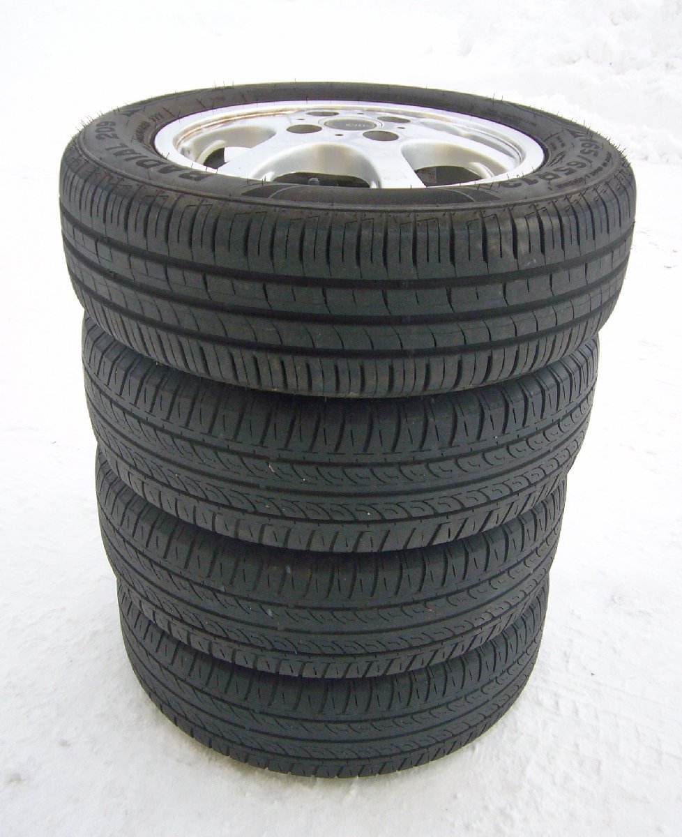 ☆Citta シッタ 13インチホイル【4.5J 4H 100+45】夏タイヤ 165/65R13 USED品☆_画像7