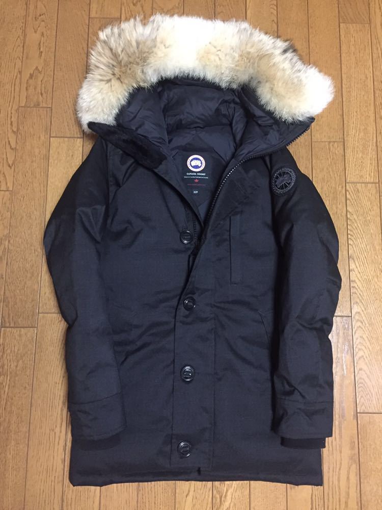 新品同様 CANADA GOOSE × EDIFICE 別注 CRESTON ／ クレストン カナダグース ブラック エディフィス グリフィンインターナショナル XS_画像1