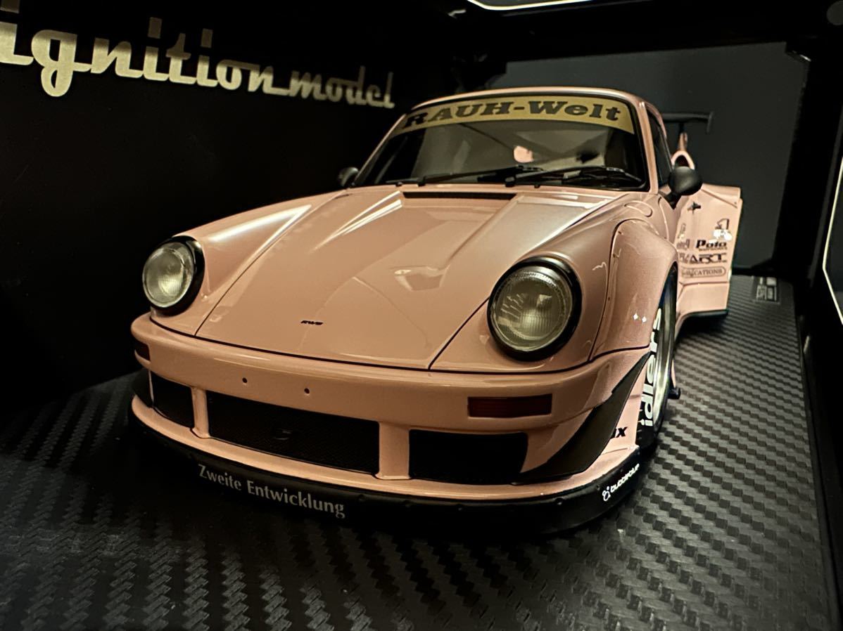 [新品] 1/18 IG2475 RWB 930 Pink ignition model イグニッションモデル Porsche ポルシェ RAUH-Welt BEGRIFF 964 911 993