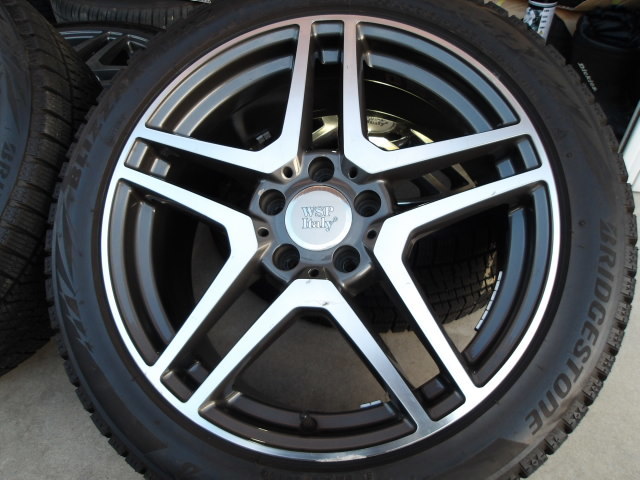 冬準備　スタッドレス　ブリジストン　VRX2　ベンツ　WSP　PCD112　8J　ET30　255/40/18　即決送料込_画像2