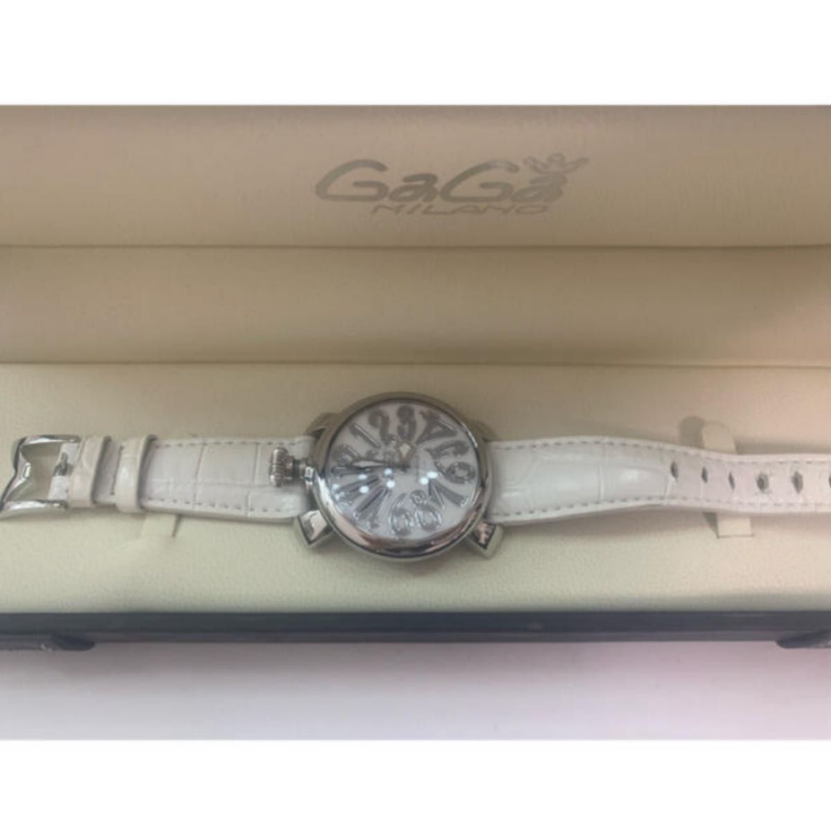 腕時計 ガガミラノ  時計 ホワイト シルバー 