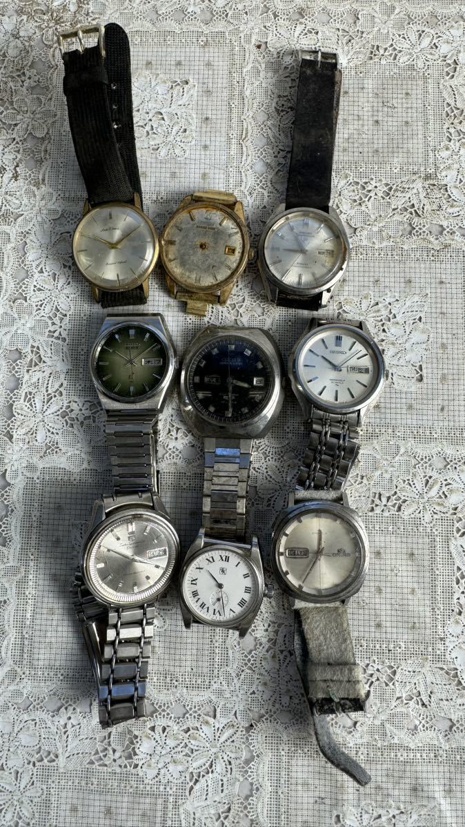 腕時計 SEIKO CITIZEN 時計 自動巻き　手巻きなど　9点纏め　稼働　不動　修理　部品取りどうぞ　現状中古品