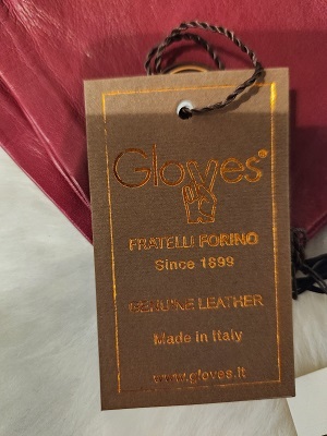 新品　GLOVES　ボルドーの革手袋　【８８４１－６ー】_画像3
