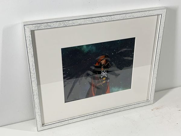 宇宙海賊キャプテンハーロック」セル画 背景コピー付 19.5×25.5 宇宙海賊キャプテンハーロック」セル画 背景コピー付 19.5×25.5