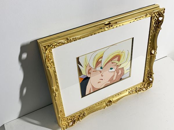 セル画額「ドラゴンボールZ　孫悟空」　セル画　背景付　19×24　F:39.5×47　DRAGON BALL Z　鳥山明原作_画像7