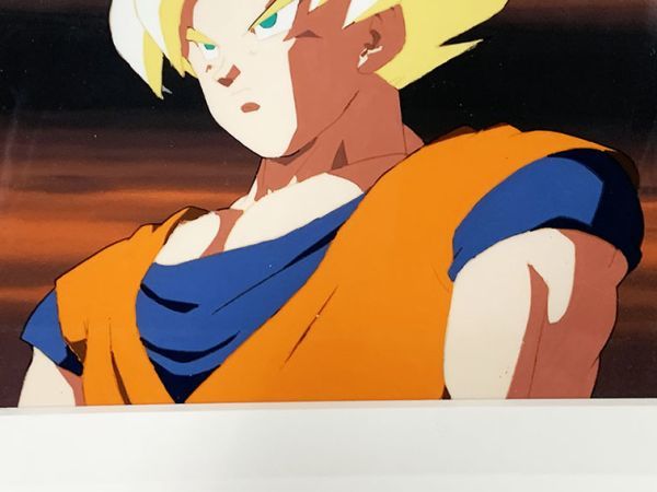 セル画額「ドラゴンボールZ　孫悟空」　セル画　背景付　18.5×25.5　F:40.5×48　DRAGON BALL Z　鳥山明原作_画像4