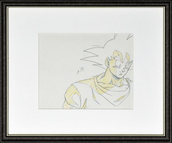 貴重 ドラゴンボールZ スーパーサイヤ人(顔up) 原画 修正原画 検 貴重 ドラゴンボールZ スーパーサイヤ人(顔up) 原画 修正原画 検
