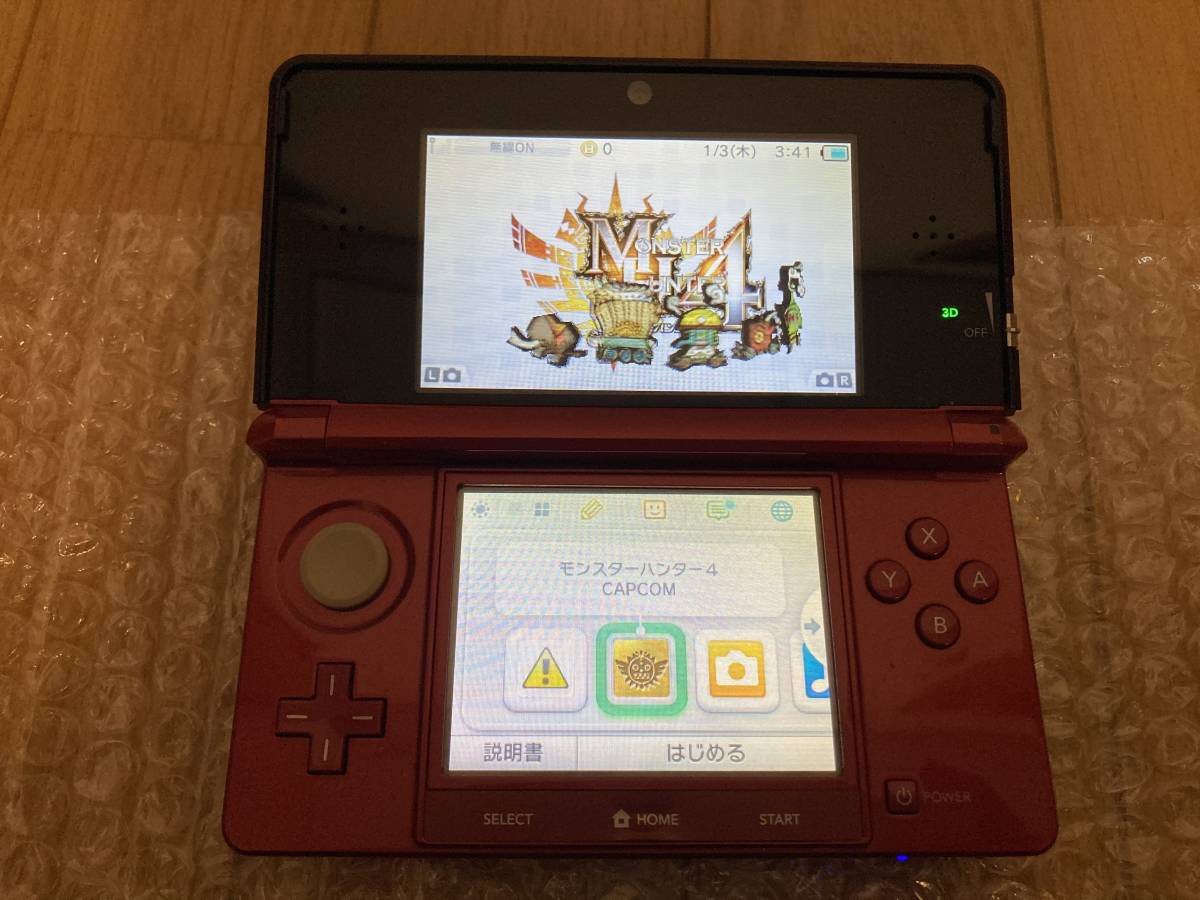 即決! ニンテンドー 3DS 本体 フレアレッド_画像6