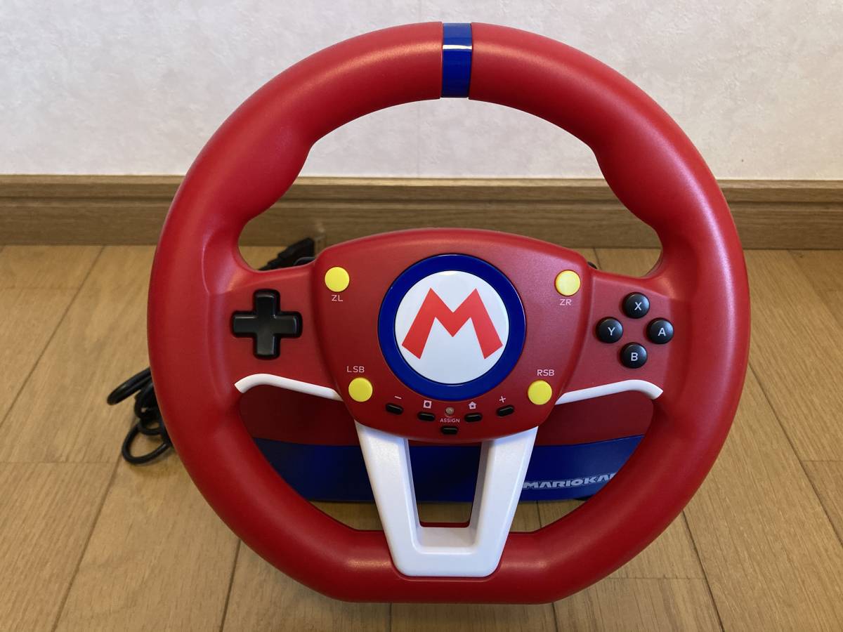 即決! ニンテンドースイッチ HORI マリオカートレーシングホイール for Nintendo Switch 美品 マリオカート8_画像4