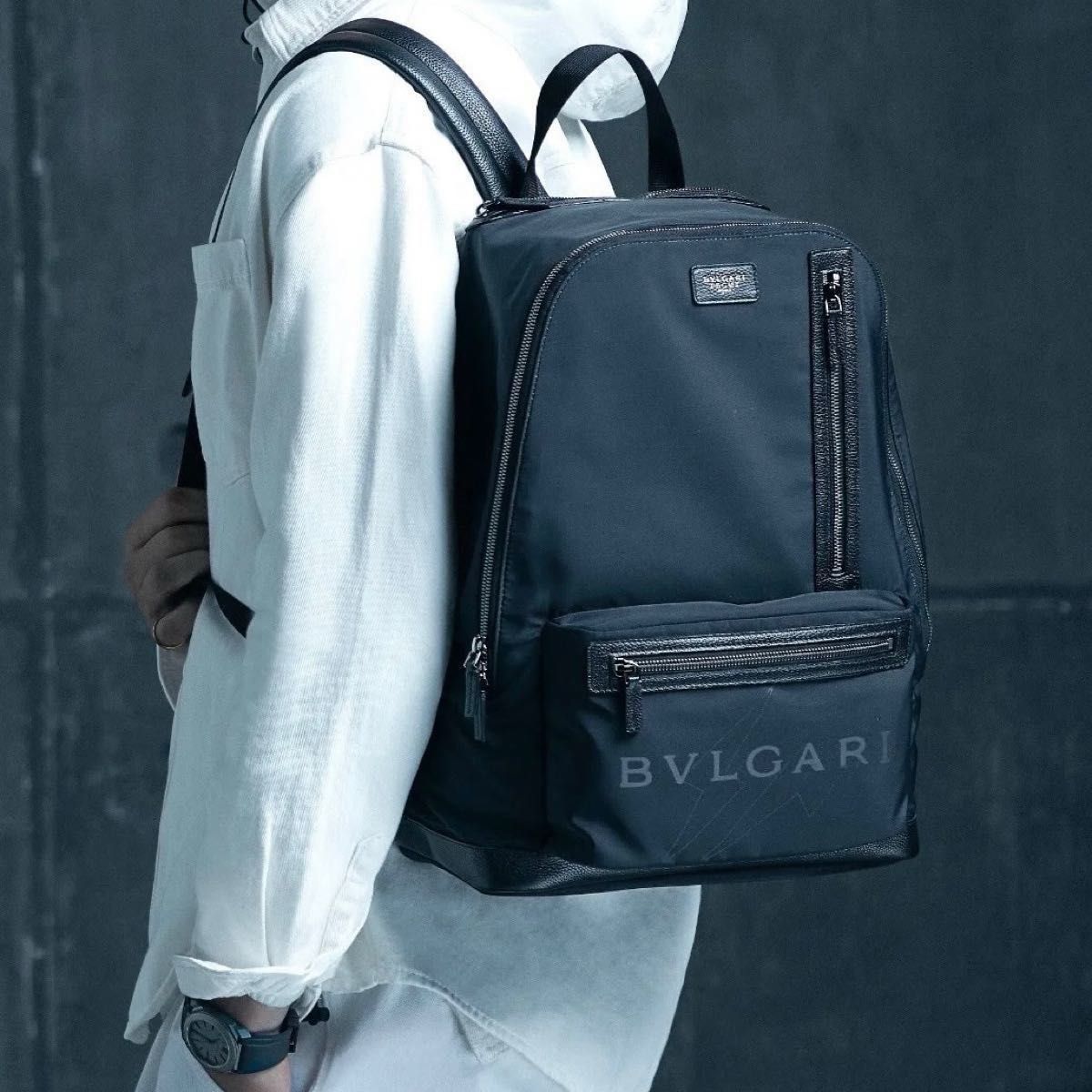 ブルガリ 藤原ヒロシ フラグメント BVLGARI FRGMT 限定 バックパック リュック ブラック 黒色 新品未使用！送料込！